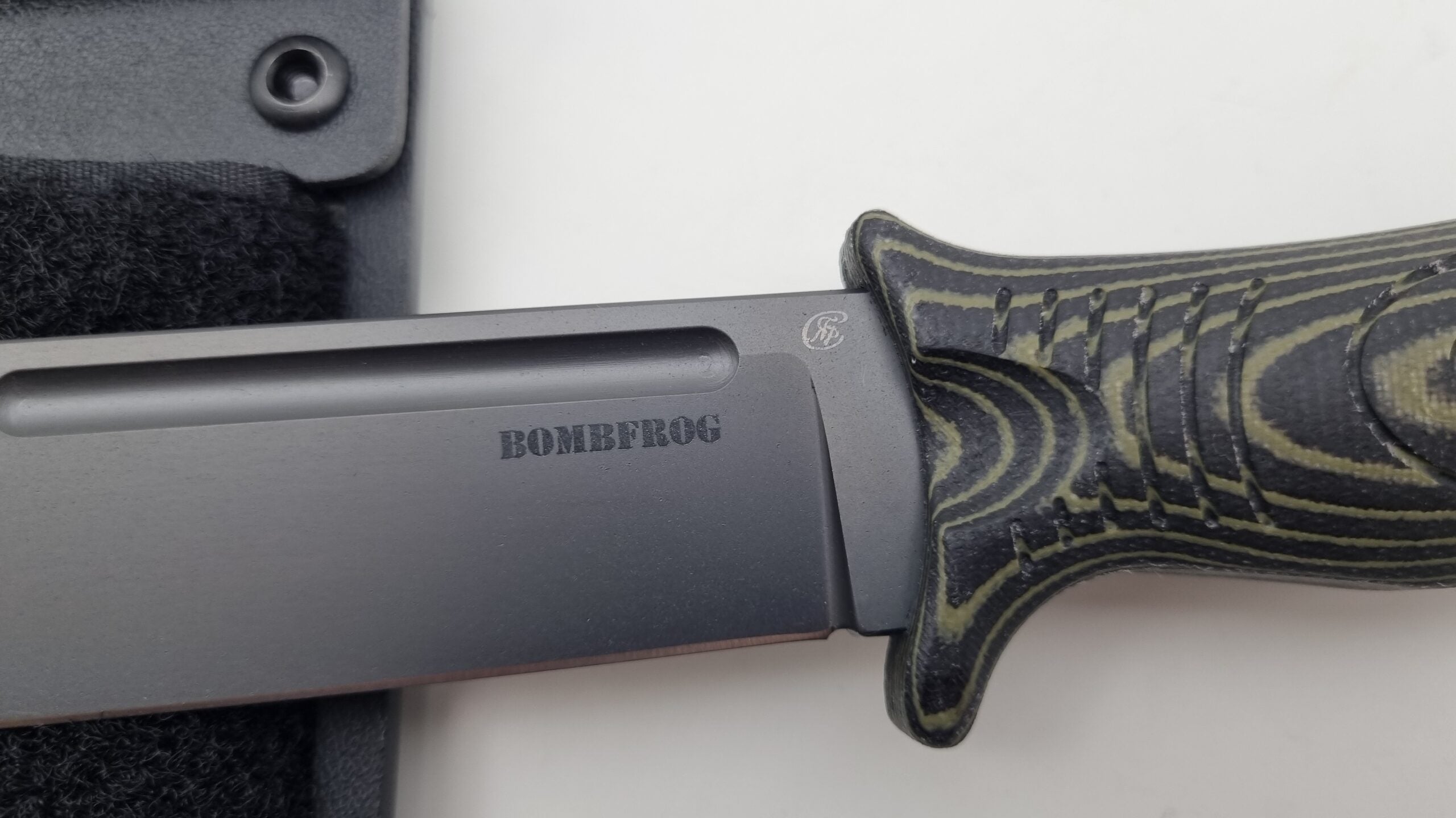 USQUARE Jagdmesser Aus Damaststahl – 20,32 Cm Mit Lederscheide | Bushcraft-Messer Für Jagd & Camping