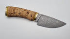 Reh JARS Custom Knife Damast Stahl Mokume Birkenrinde Outdoor Jagd Messer 60 HRC