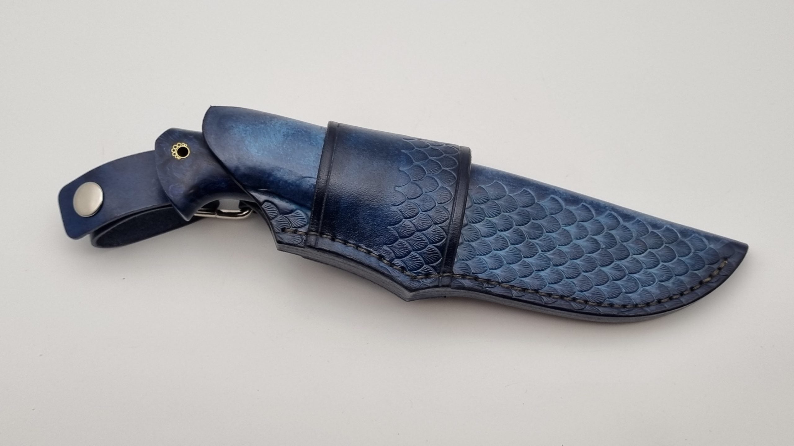 Norka JARS Custom Knife Damast Stahl Mosaik Pin Maserbirke Jagd Outdoor Messer 60 HRC