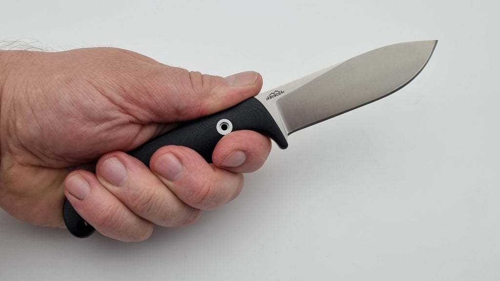 Echis JARS Messer von Jackknife Brushed Outdoor Jagd Messer G10 Black Leder