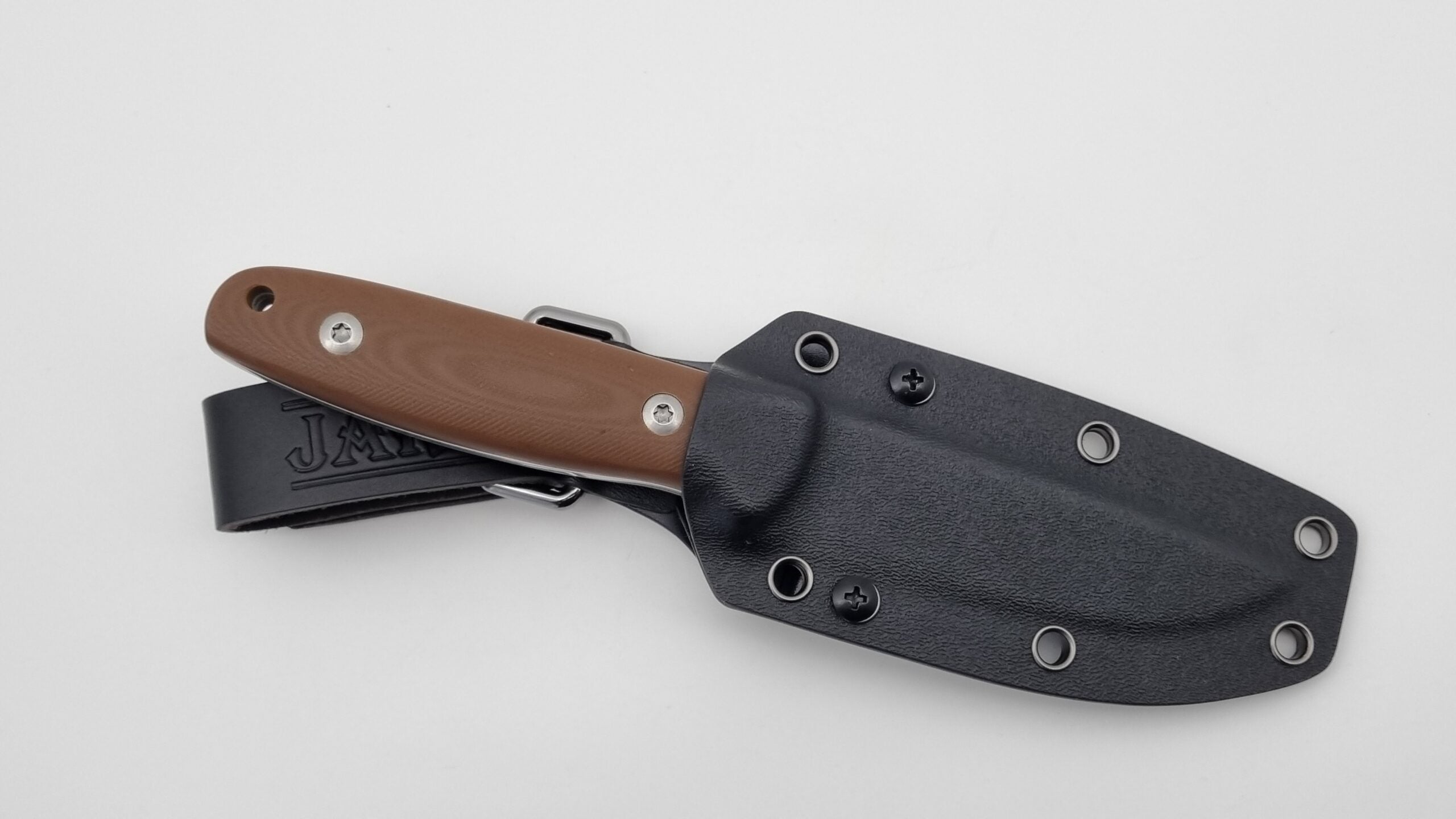 Wiesel Kydex Messerscheide mit Tek Lok und Dangler-Adapter