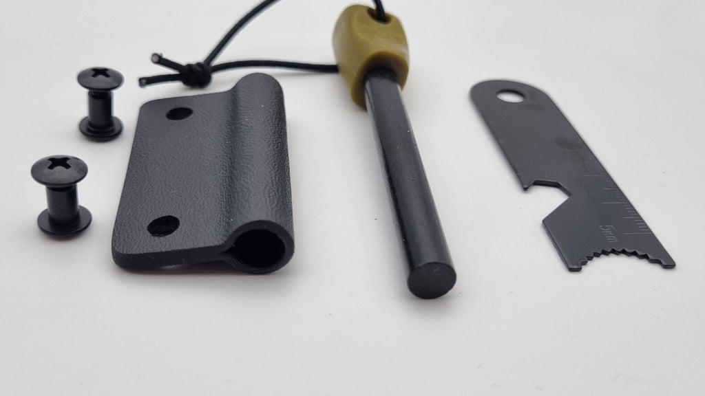 JARS Feuerstahl mit universal Kydex-Halterung Holster