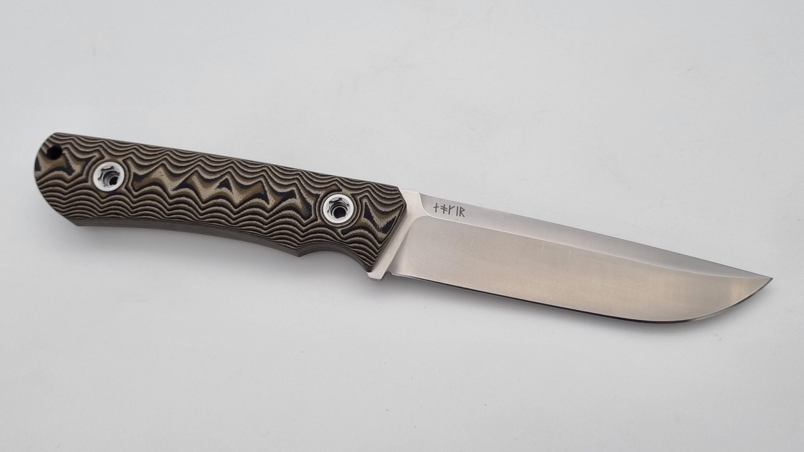 B-Ware Jäger JARS Messer Outdoor Jagd Bushcraft Messer Beige/Kydex