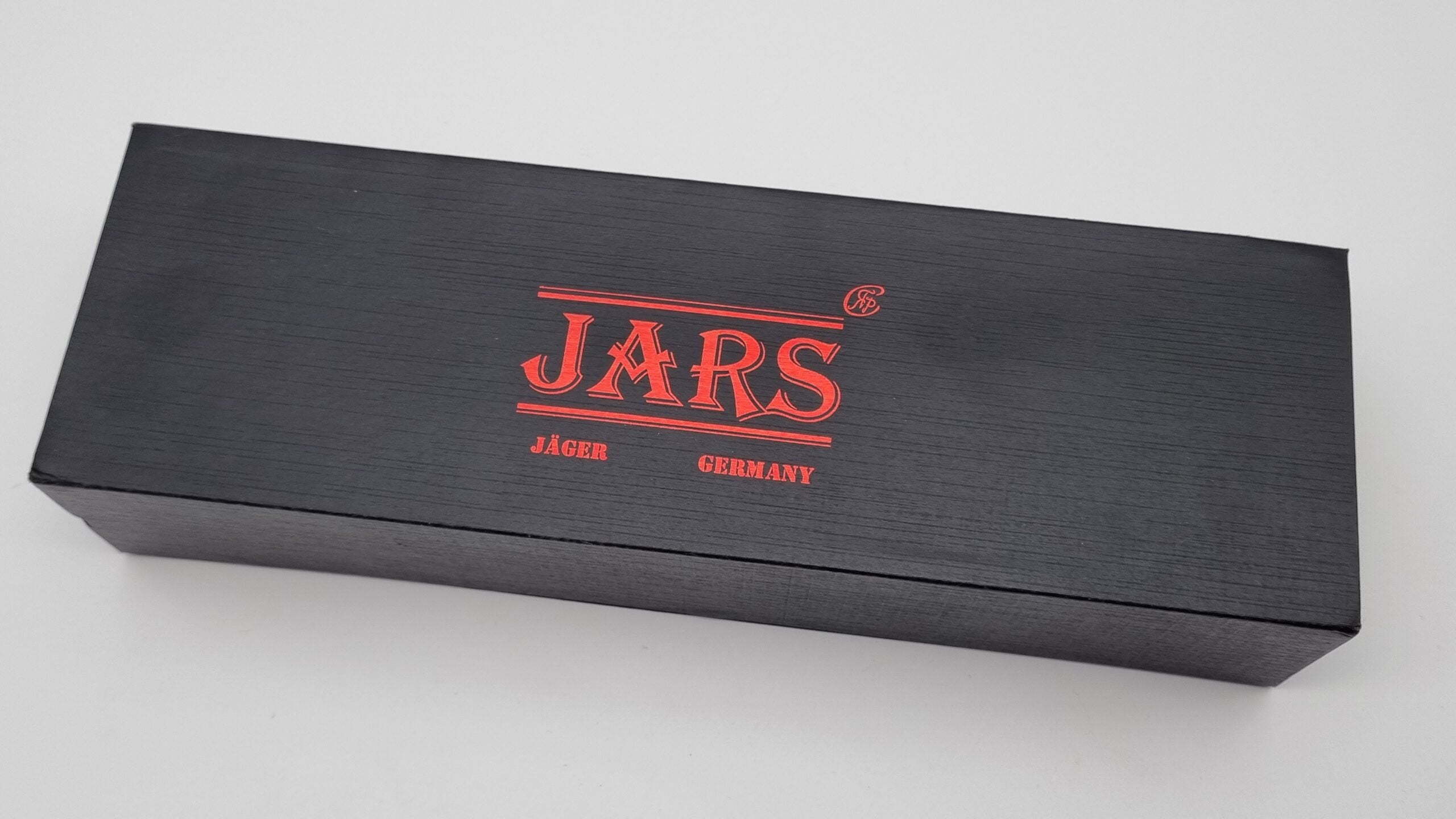 B-Ware Jäger JARS Messer N690 Stahl 60 HRC Outdoor Jagd Bushcraft Messer Black Lederscheide