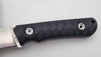 B-Ware Jäger JARS Messer Outdoor Jagd Bushcraft Messer Black Lederscheide