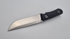 B-Ware Jäger JARS Messer Outdoor Jagd Bushcraft Messer Black Lederscheide