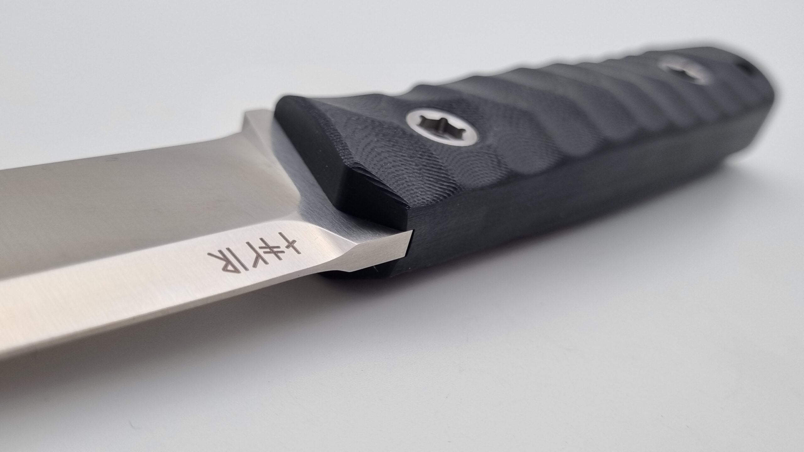 B-Ware Jäger JARS Messer N690 Stahl 60 HRC Outdoor Jagd Bushcraft Messer Black Kydex