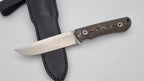 Jäger JARS Messer Outdoor Jagd Bushcraft Messer  Beige/Lederscheide