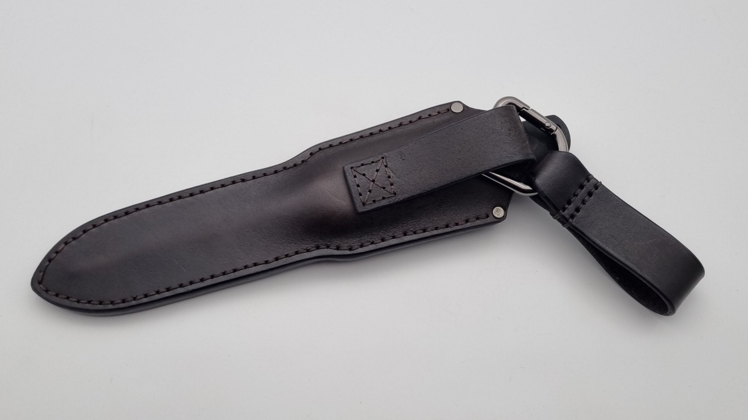 B-Ware Jäger JARS Messer Outdoor Jagd Bushcraft Messer Black Lederscheide