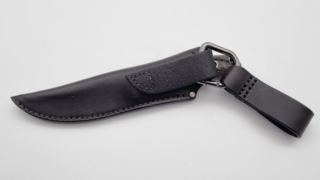 Echis JARS Serien Custom Knife Titan Pins Micarta Jagd Outdoor Messer  N690 60 HRC Brushed Stein