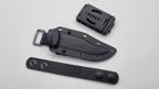 Coluber 2.0 Kydex Messerscheide mit Tek Lok und Dangler-Adapter mit Leder Gurtring