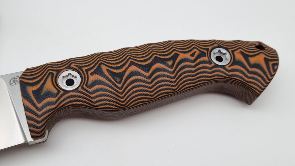 Berserker JARS Jagd Outdoor Messer Orange/Black G10 Leder