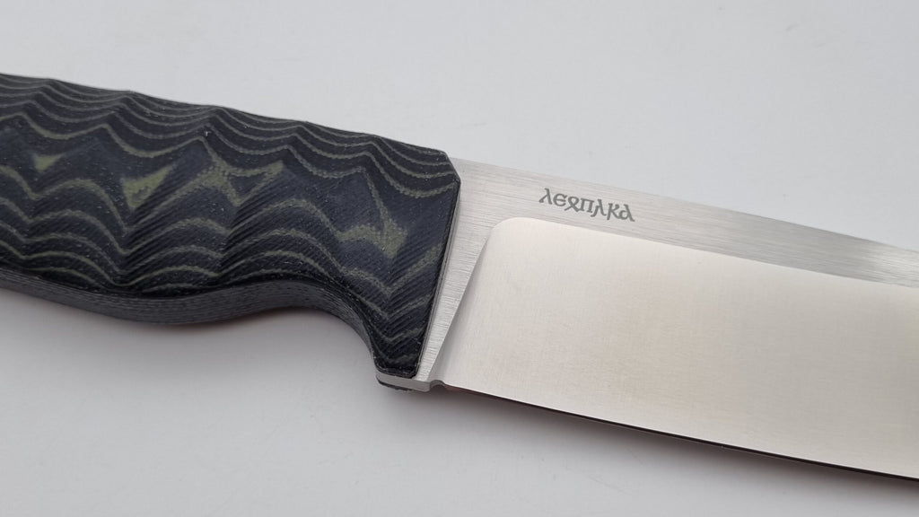 Leopard JARS Jagd Outdoor Messer Green/Black Micarta Kydex