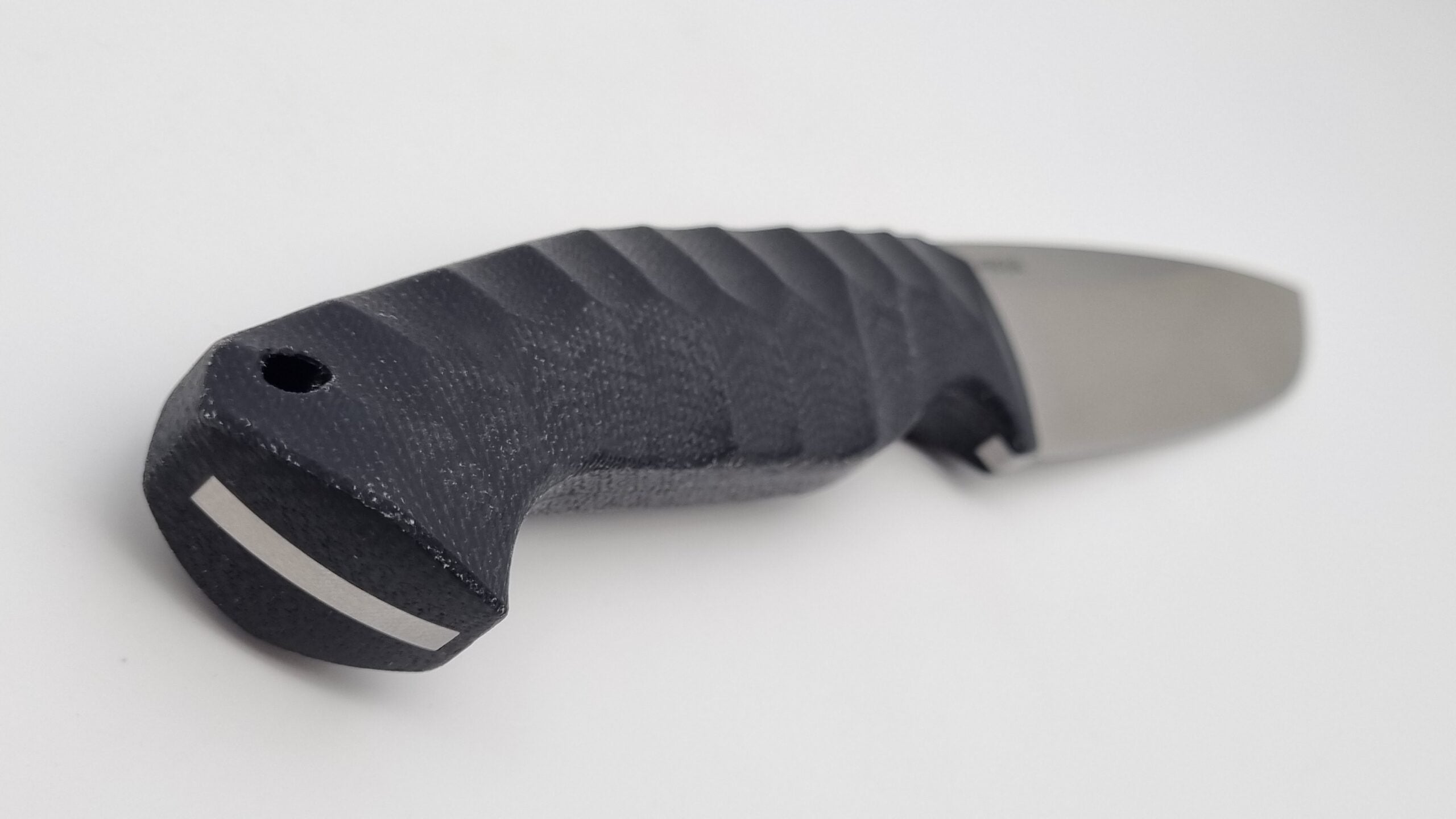 Leopard JARS Jagd Outdoor Messer Black Micarta Leder