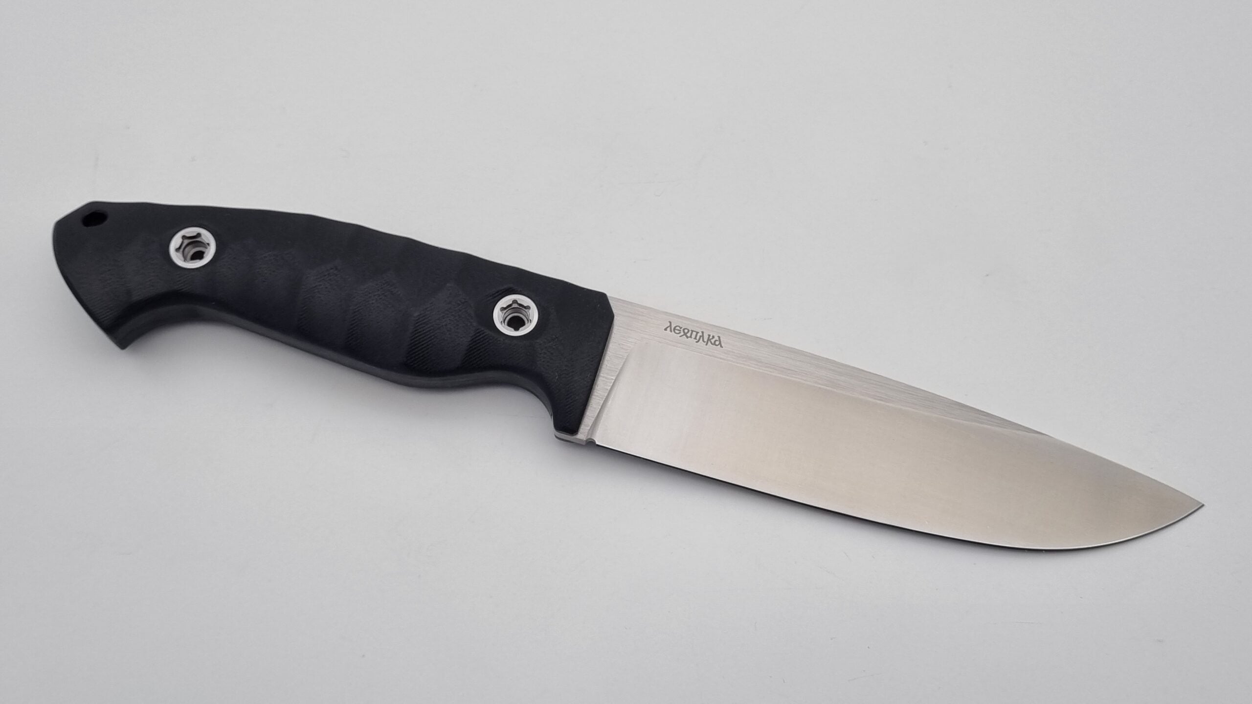 Leopard JARS Jagd Outdoor Messer Black G10 Leder