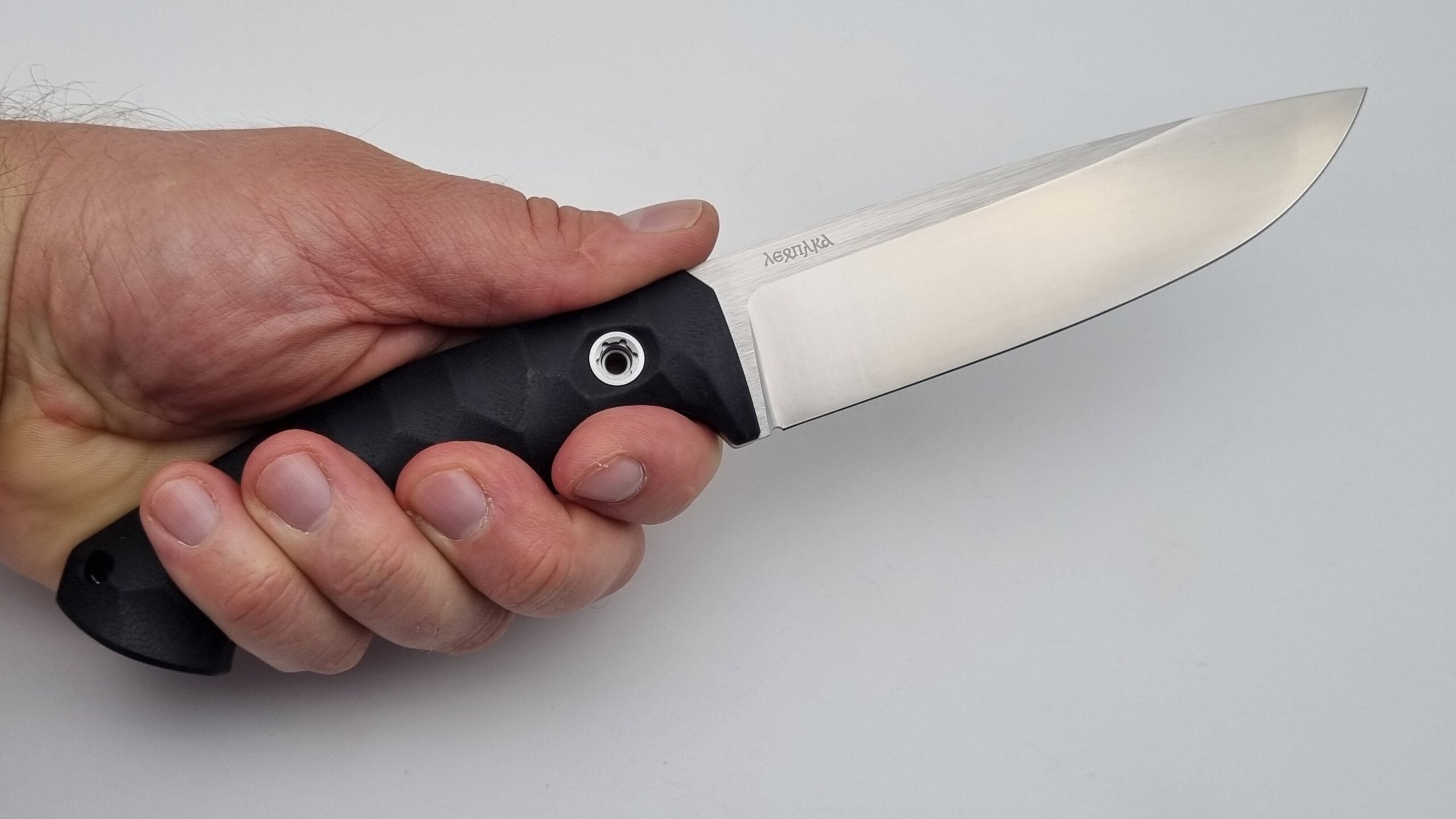 Leopard JARS Jagd Outdoor Messer Black G10 Leder