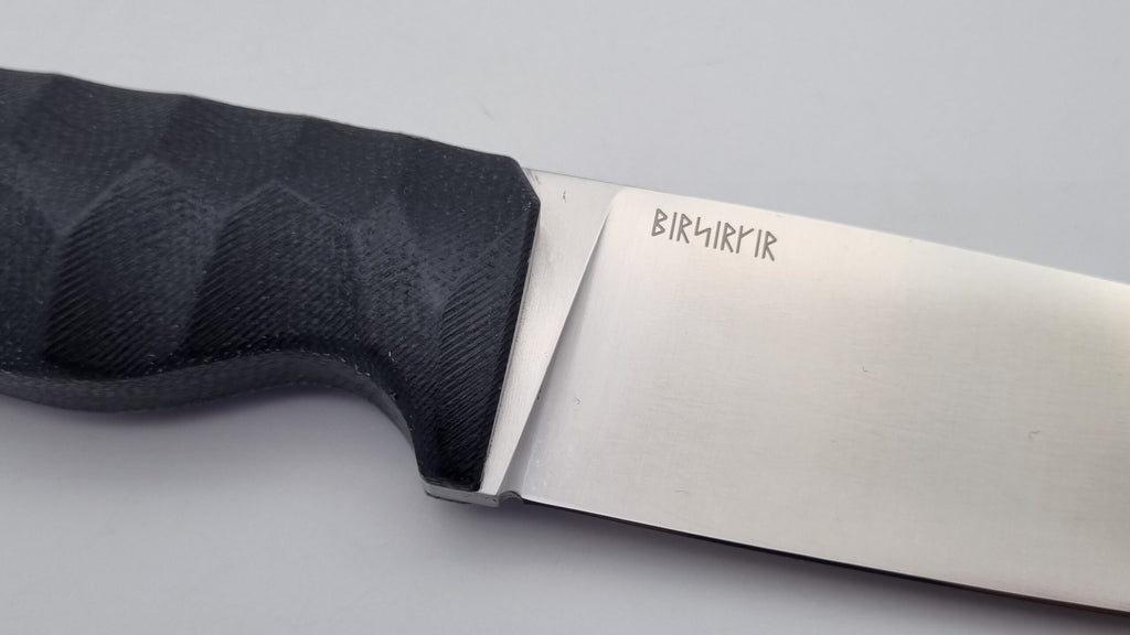 Berserker JARS Jagd Outdoor Messer Black Micarta Leder