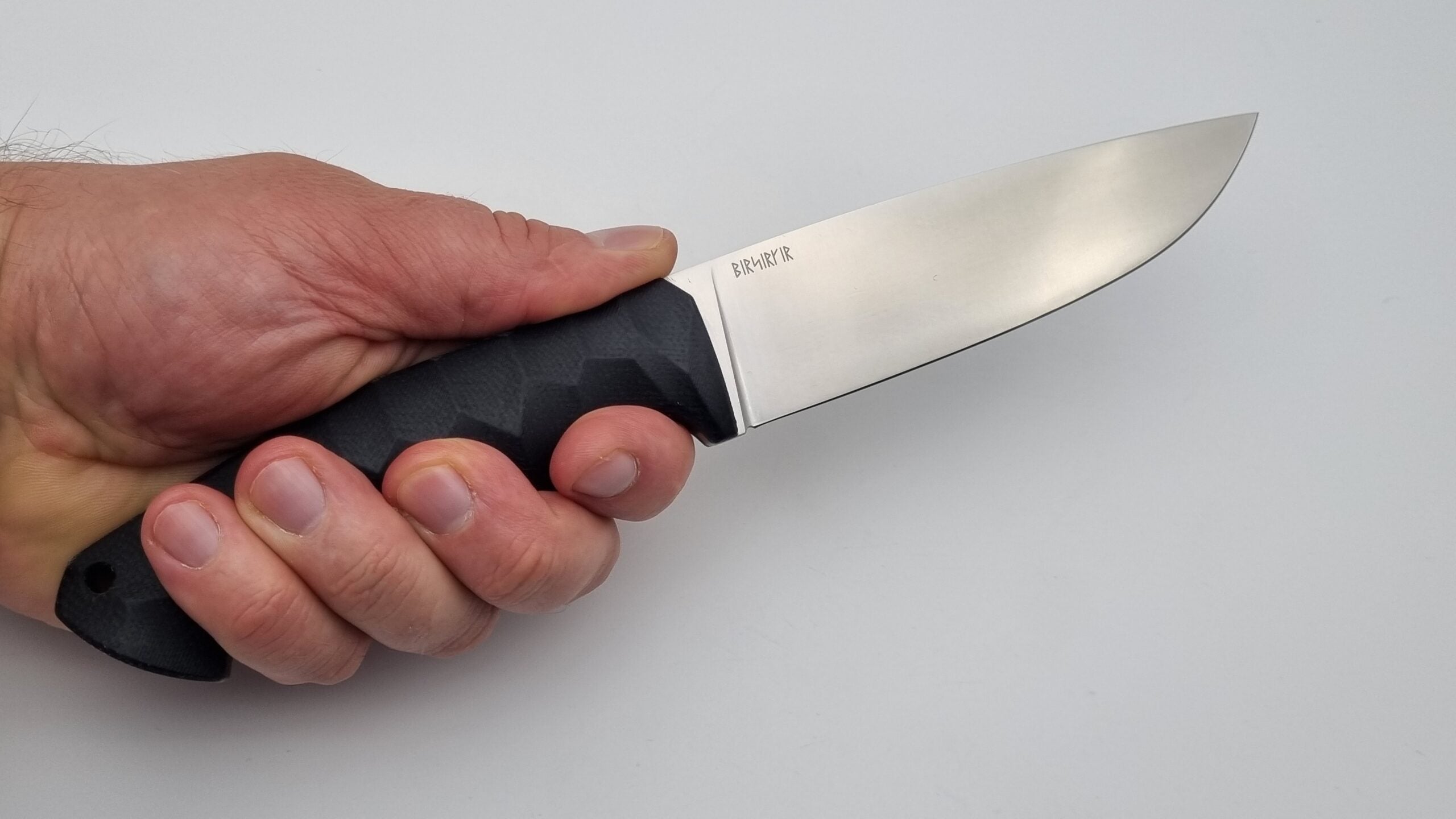 Berserker JARS Jagd Outdoor Messer Black Micarta Leder