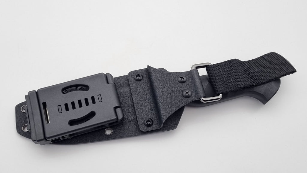 Leopard JARS Jagd Outdoor Messer Black Micarta Kydex