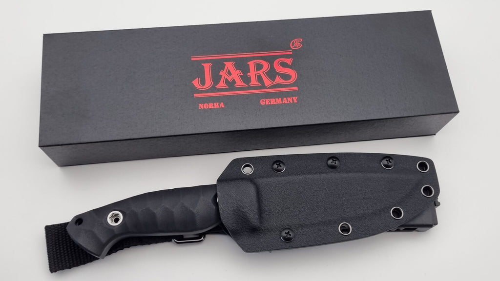 Norka JARS Jagd Outdoor Messer Black G10 Kydex