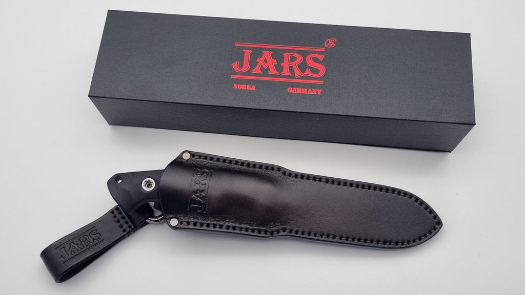 Norka JARS Jagd Outdoor Messer Black G10 Leder