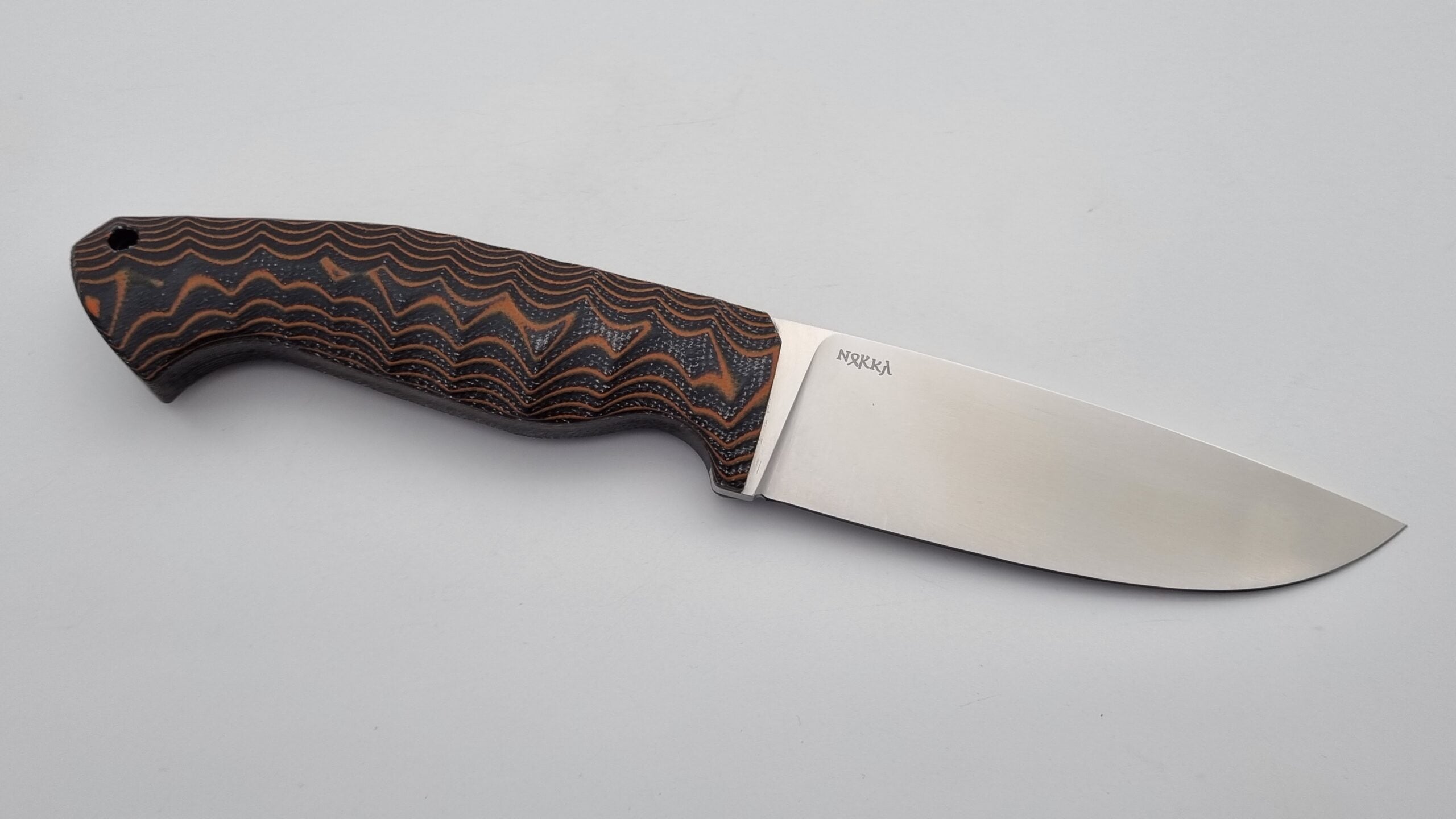 Norka JARS Jagd Outdoor Messer Orange/Black Micarta Kydex