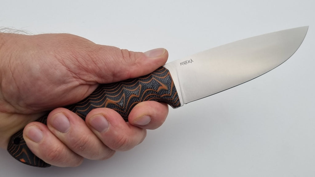 Norka JARS Jagd Outdoor Messer Orange/Black Micarta Kydex