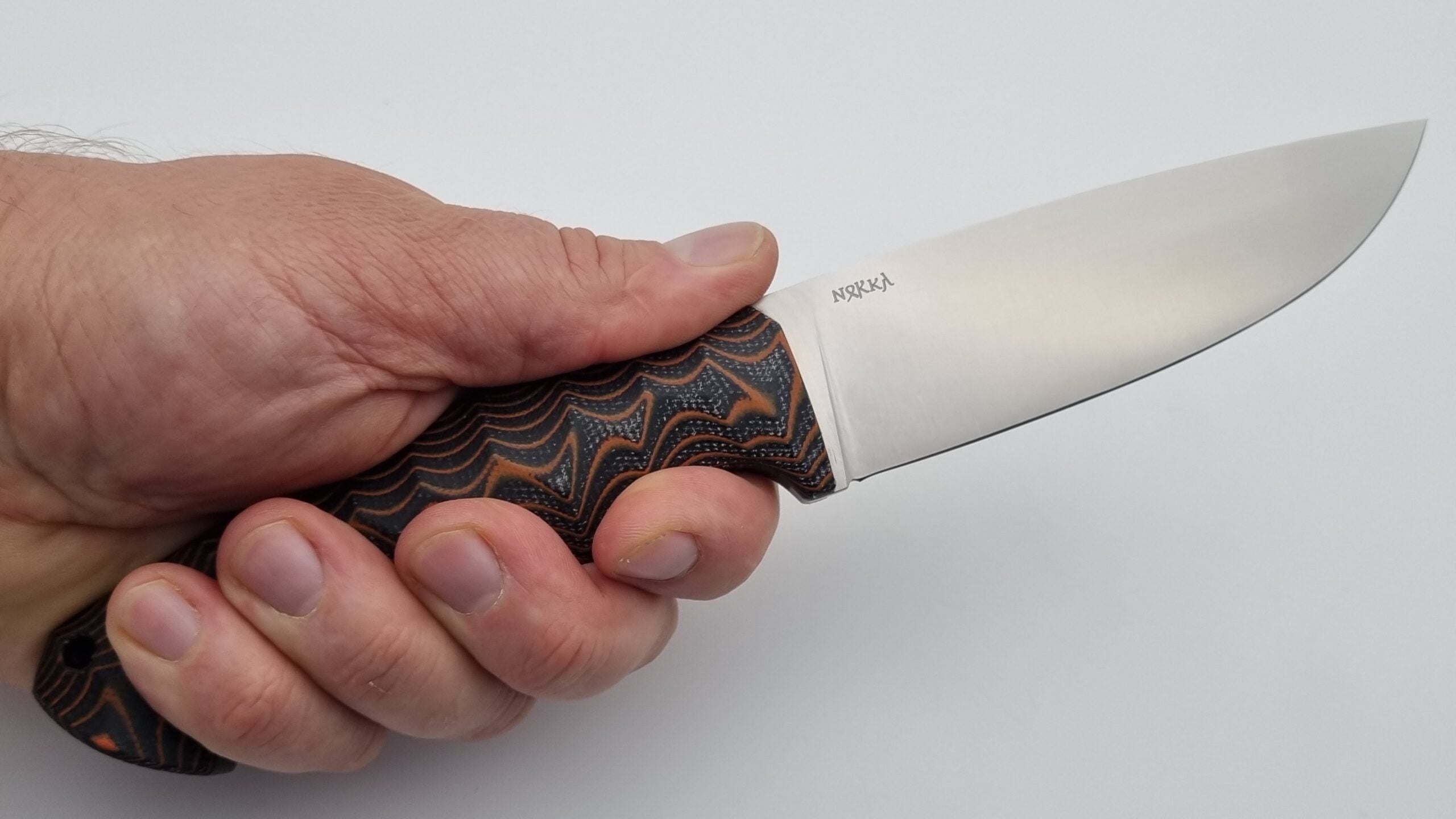 Norka JARS Jagd Outdoor Messer Orange/Black Micarta Kydex