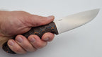 Norka JARS Jagd Outdoor Messer N690 60HRC    Orange/Black Micarta Leder