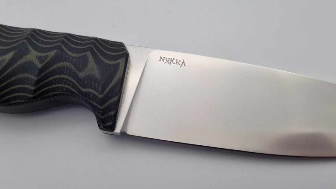 Norka JARS Jagd Outdoor Messer N690 60HRC    Green/Black Micarta Kydex