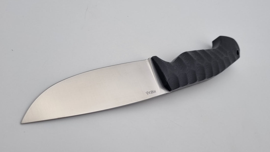 Norka JARS Jagd Outdoor Messer N690 60HRC    Black Micarta Kydex