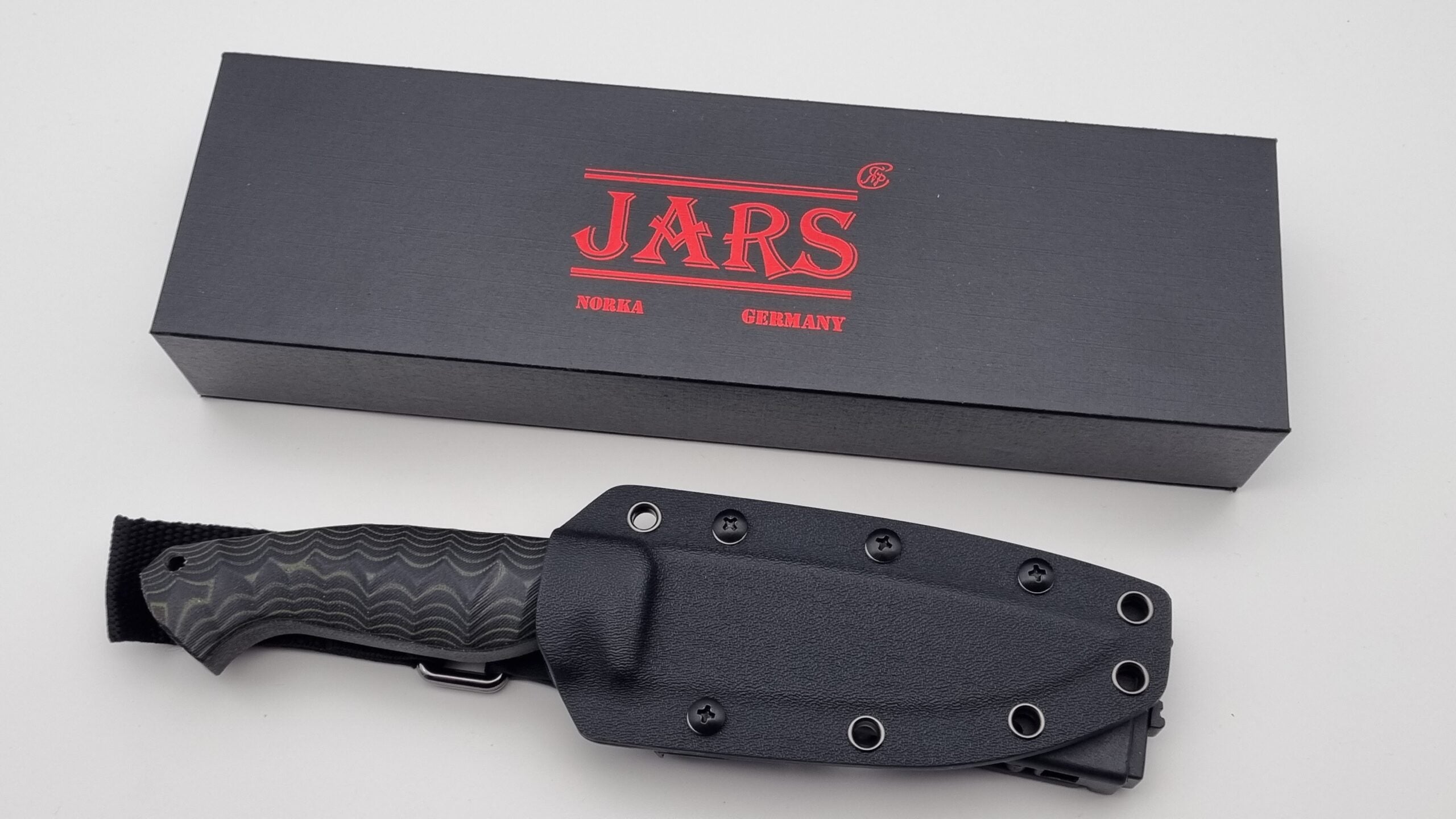 Norka JARS Jagd Outdoor Messer Green/Black Micarta Kydex