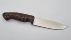 Berserker JARS Jagd Outdoor Messer Orange/Black Micarta Leder