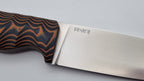 Berserker JARS Jagd Outdoor Messer Orange/Black Micarta Leder