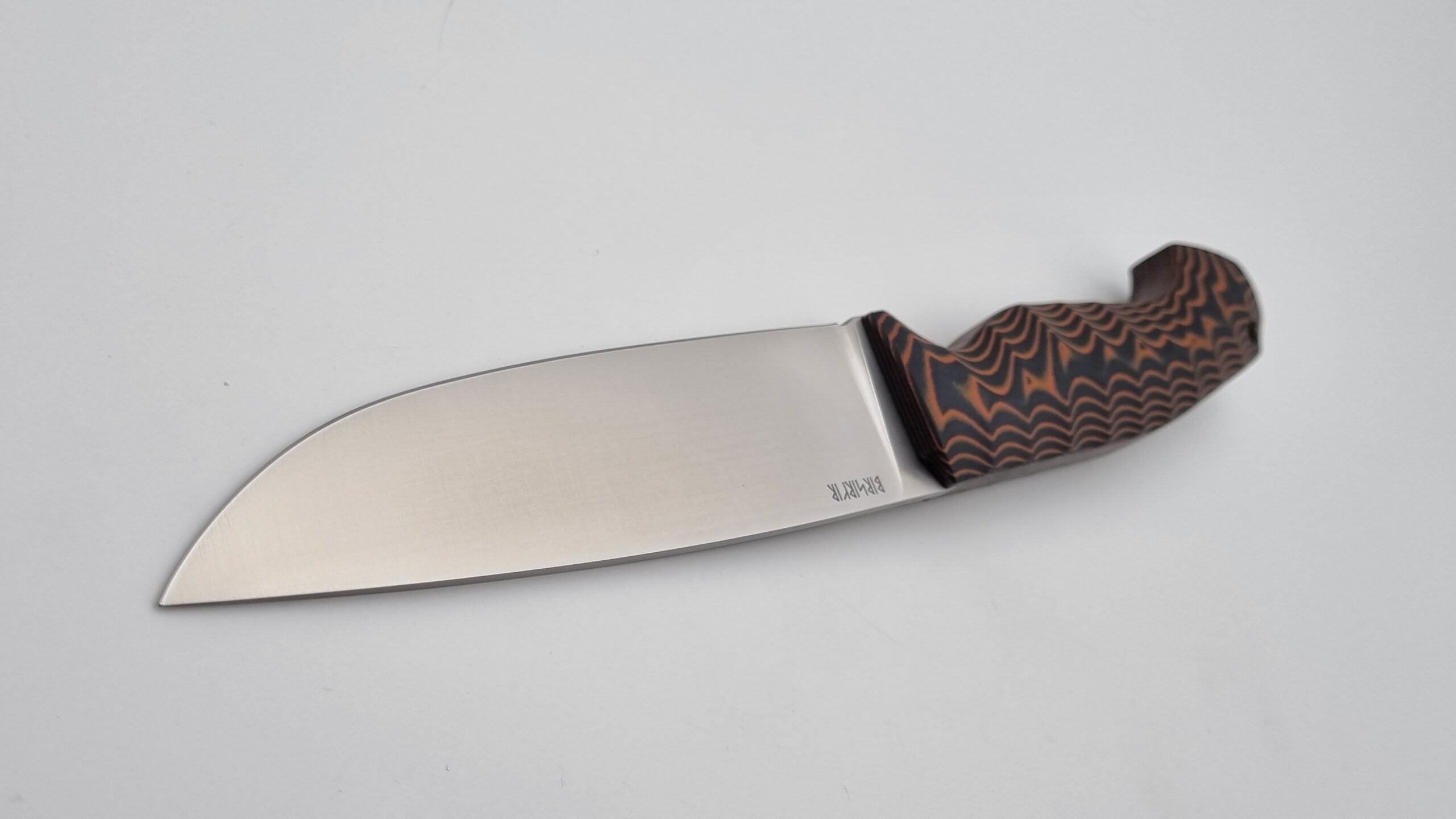 Berserker JARS Jagd Outdoor Messer Orange/Black Micarta Leder