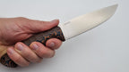 Berserker JARS Jagd Outdoor Messer Orange/Black Micarta Leder