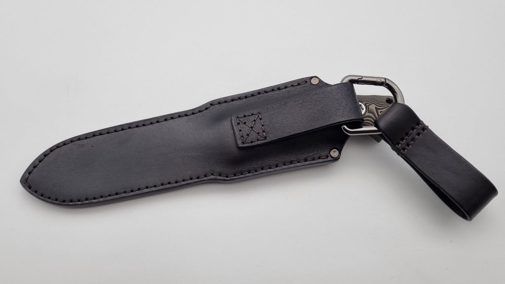 Leopard JARS Jagd Outdoor Messer Beige G10 Leder