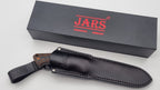 Berserker JARS Jagd Outdoor Messer Orange/Black Micarta Leder