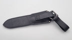 Leopard JARS Jagd Outdoor Messer Green/Black Micarta Leder
