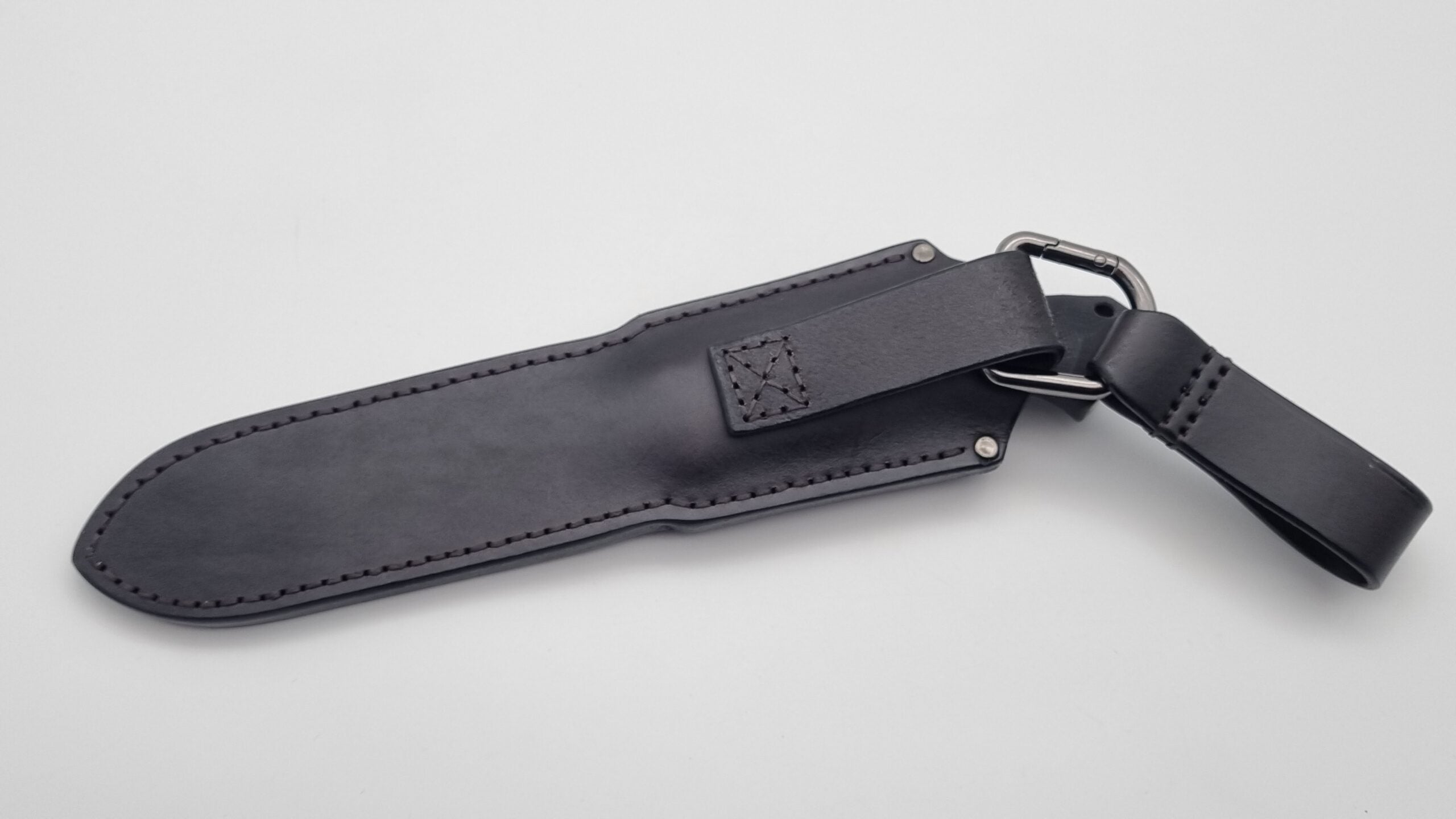 Leopard JARS Jagd Outdoor Messer Black Micarta Leder