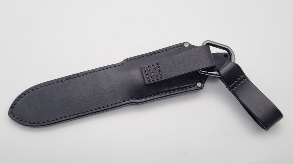 Leopard JARS Jagd Outdoor Messer Black G10 Leder