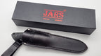 Leopard JARS Jagd Outdoor Messer Green/Black Micarta Leder