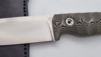 Leopard JARS Jagd Outdoor Messer Beige G10 Leder