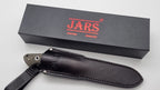 Leopard JARS Jagd Outdoor Messer Beige G10 Leder