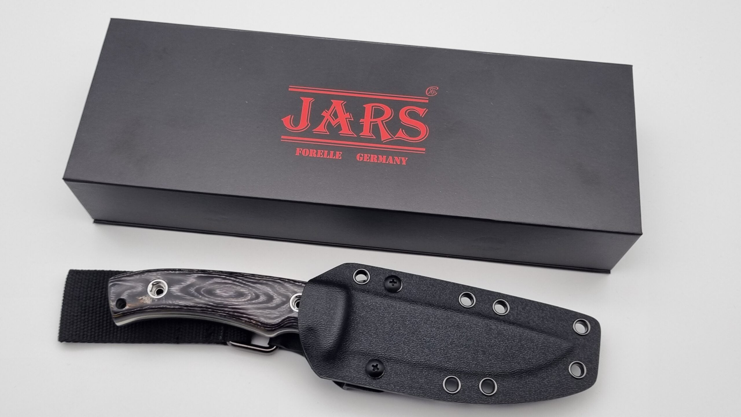 B-Ware Forelle 2.0 JARS Jagd Outdoor Messer N690 60HRC Custom Micarta