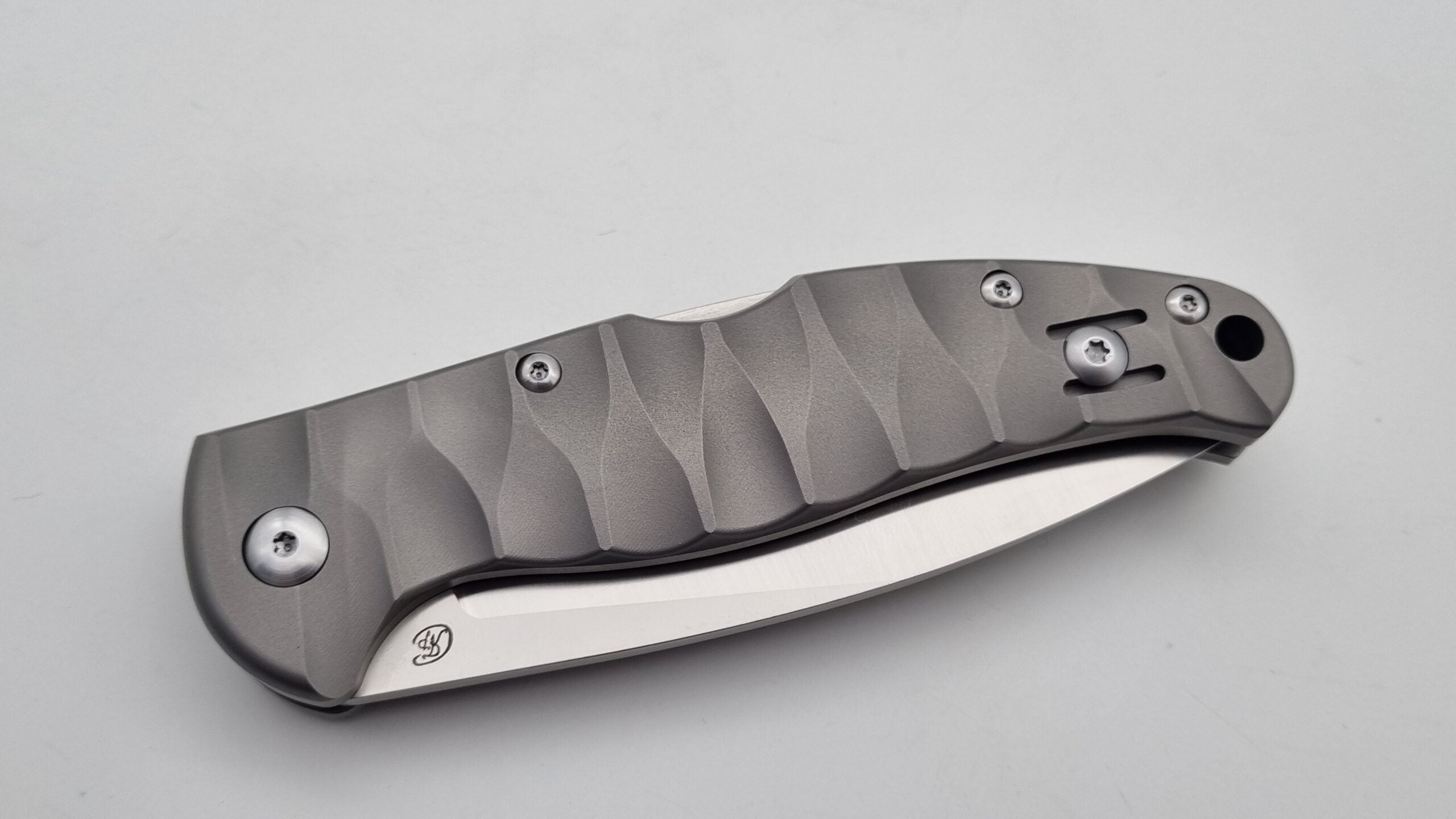 Sprinz "Spezial" JARS Klappmesser zwei Hand EDC PM204 Stahl 60 HRC Titan