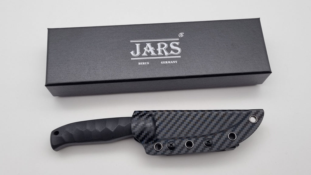 Berus JARS Messer von Jackknife Brushed Outdoor Jagd Messer Black G10