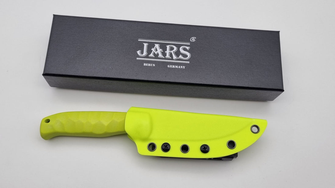 Berus JARS Messer von Jackknife N690 Stahl 60 HRC Brushed Outdoor Jagd Messer Green G10