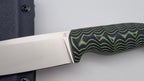 Leopard JARS Jagd Outdoor Messer Neon/Black Micarta Kydex