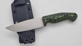 Norka JARS Jagd Outdoor Messer Neon/Black Micarta Kydex